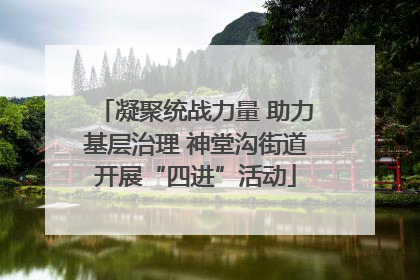 凝聚统战力量 助力基层治理 神堂沟街道开展“四进”活动